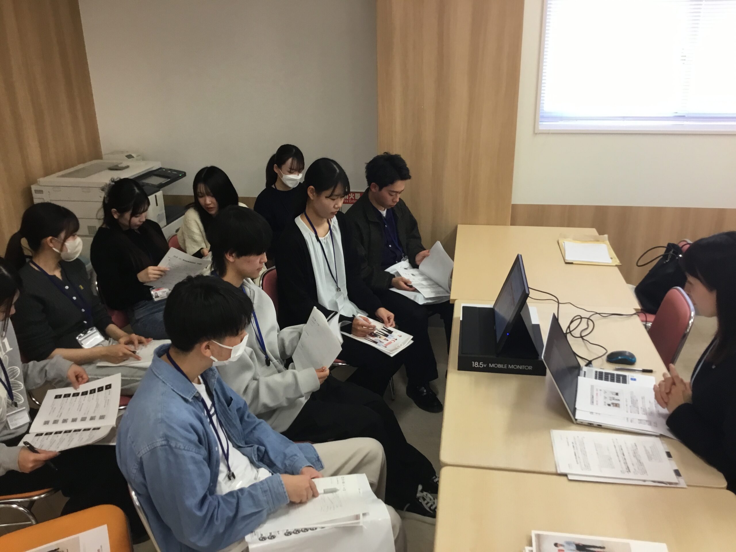 学内企業説明会開催 ～きたる就職活動に向けて～